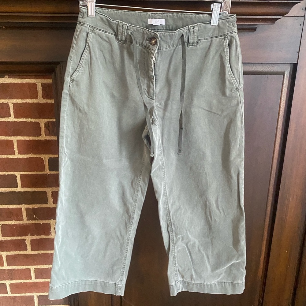 J Jill wide leg cropped pants size 8P